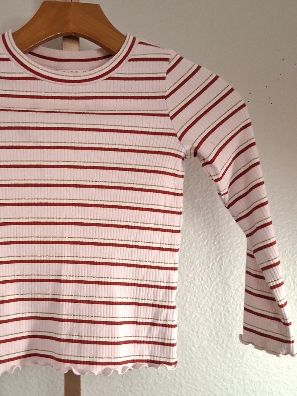 Cat And Jack Pink Striped Long Sleeve Shirt 5T